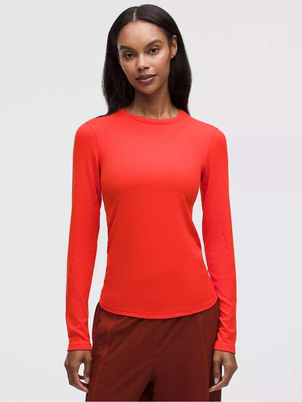 Lululemon Hold Tight Long Sleeve Cherry Ember Size 6 NWT